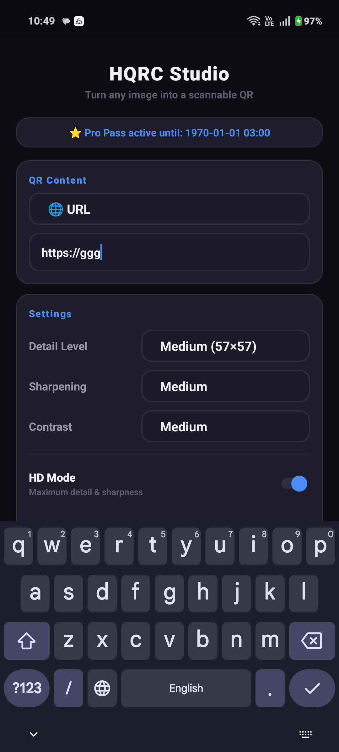 HQRC Studio Android App Screenshot